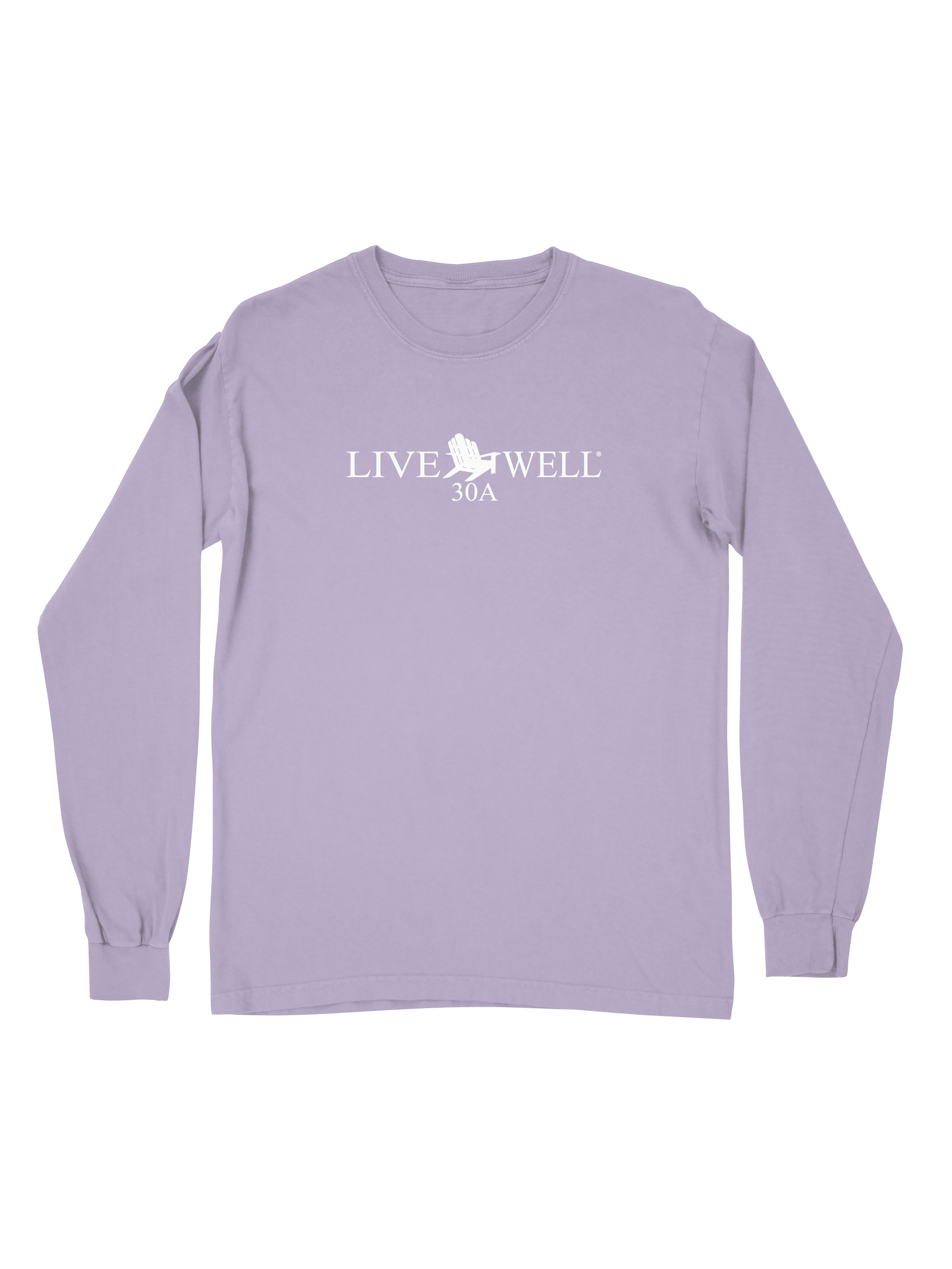 Live Well Classic Logo Comfort Colors Long Sleeve T-Shirt