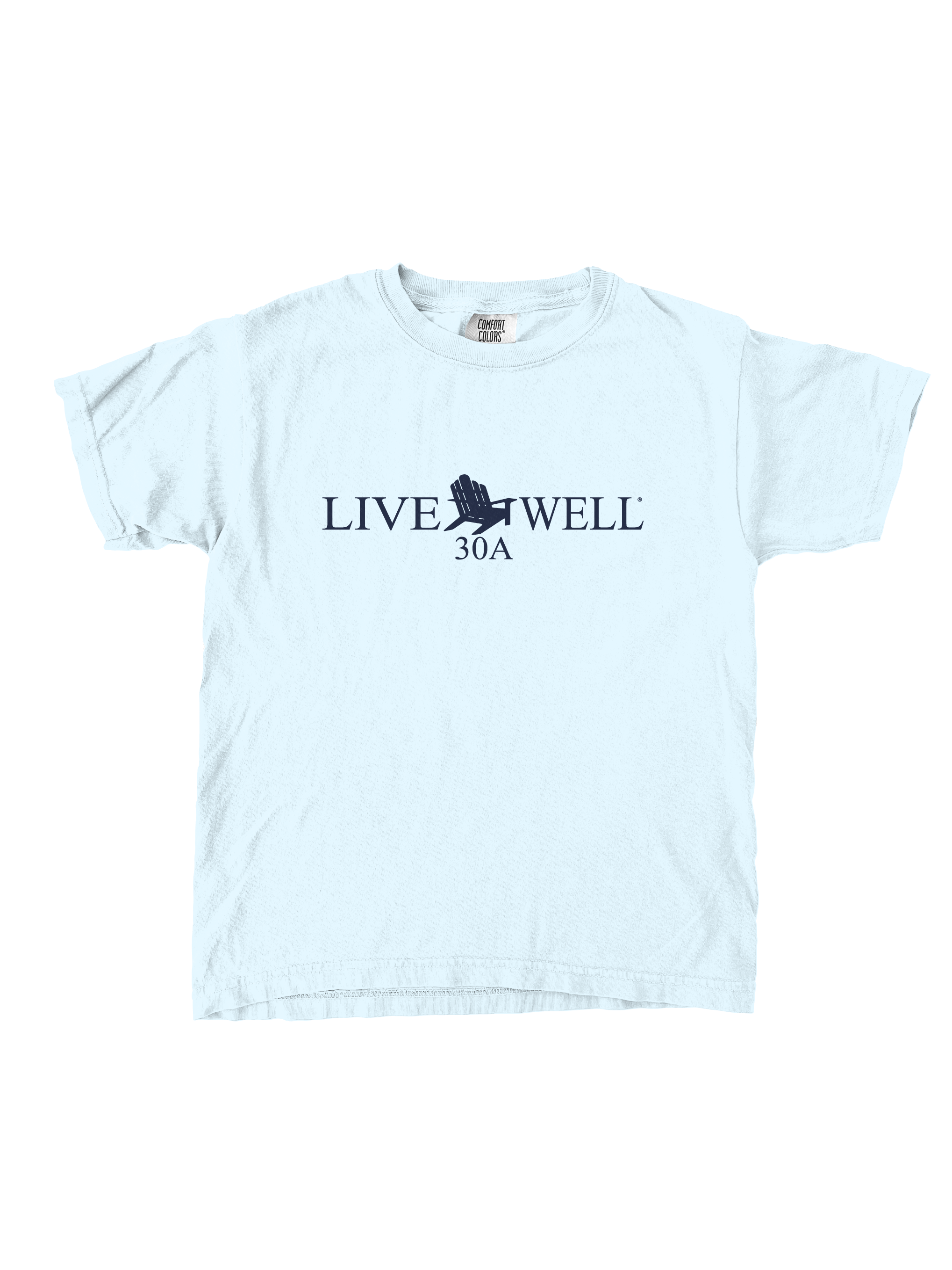 Live Well 30A Classic Logo Comfort Colors Youth T-Shirt