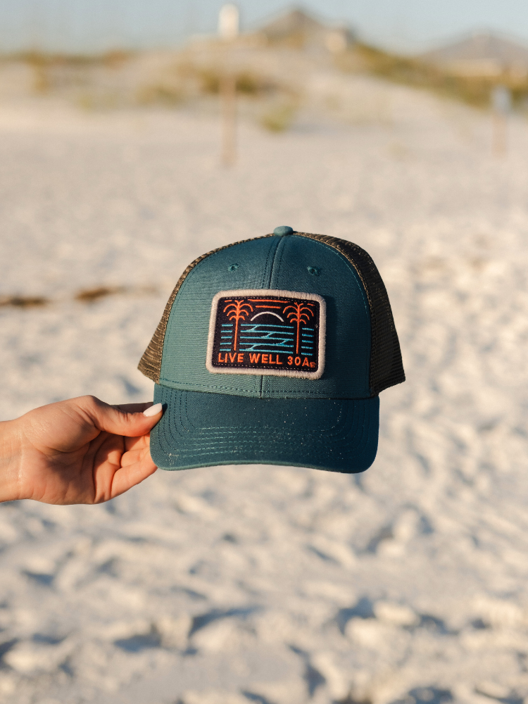 Live Well 30A Billboard Trucker Hat
