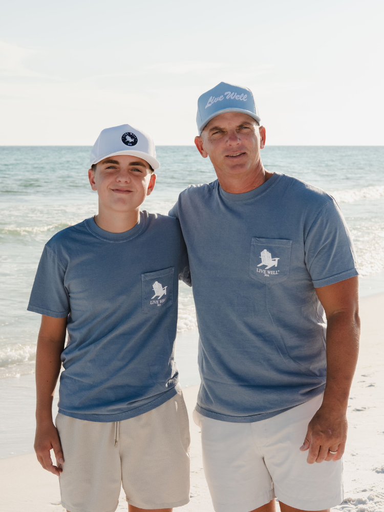 Live Well 30A Circle Logo Pocket T-Shirt