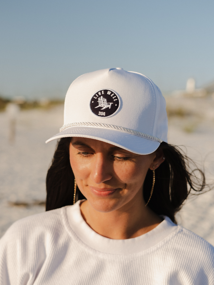 Live Well 30A Circle Logo Rope Hat