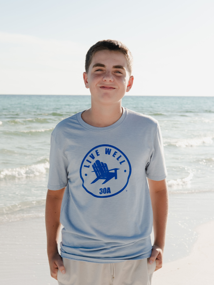 Live Well 30A Circle Logo Tri-Blend T-Shirt