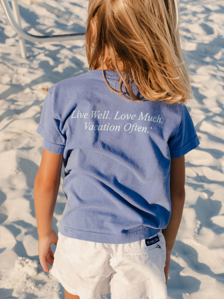 Live Well 30A Classic Logo Comfort Colors Youth T-Shirt