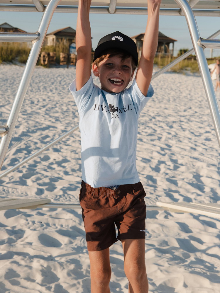 Live Well 30A Classic Logo Comfort Colors Youth T-Shirt