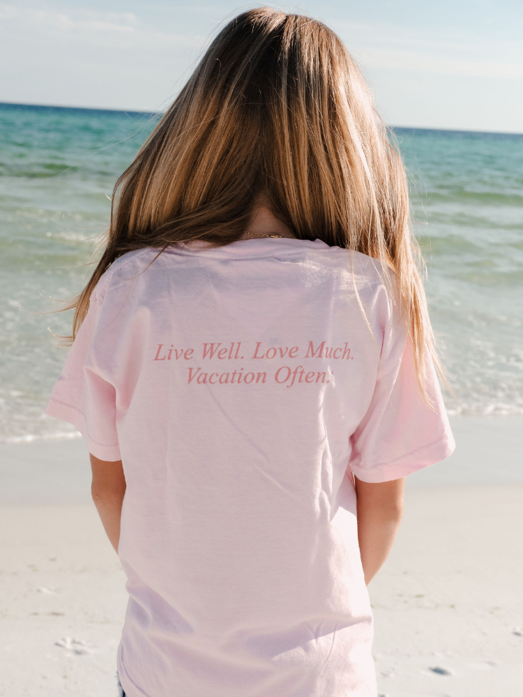 Live Well 30A Classic Logo Comfort Colors Youth T-Shirt