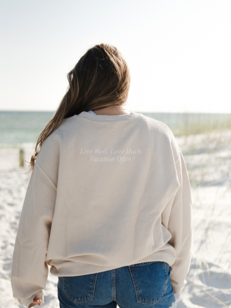 Live Well 30A Classic Logo Corded Crew Sweatshirt