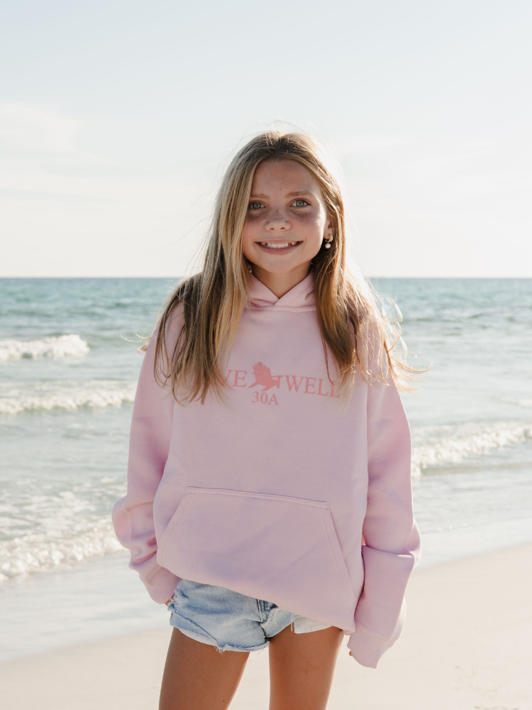 Live Well 30A Classic Logo Monochrome Youth Hoodie