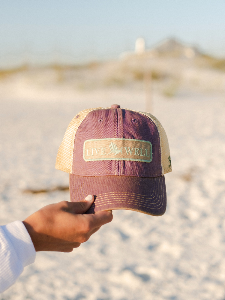 Live Well 30A Classic Logo Patch Trucker Hat