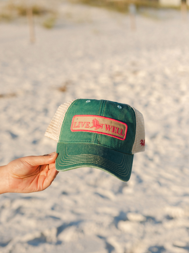 Live Well 30A Classic Logo Patch Trucker Hat