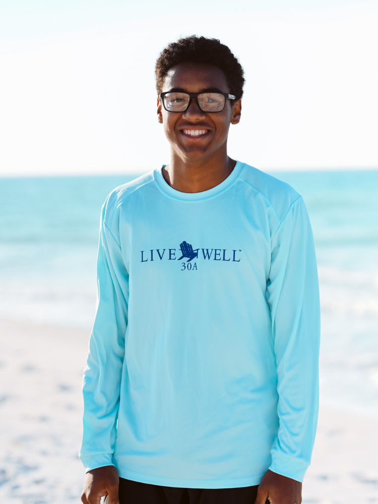 Live Well 30A Classic Logo Performance Long Sleeve Sun T-Shirt