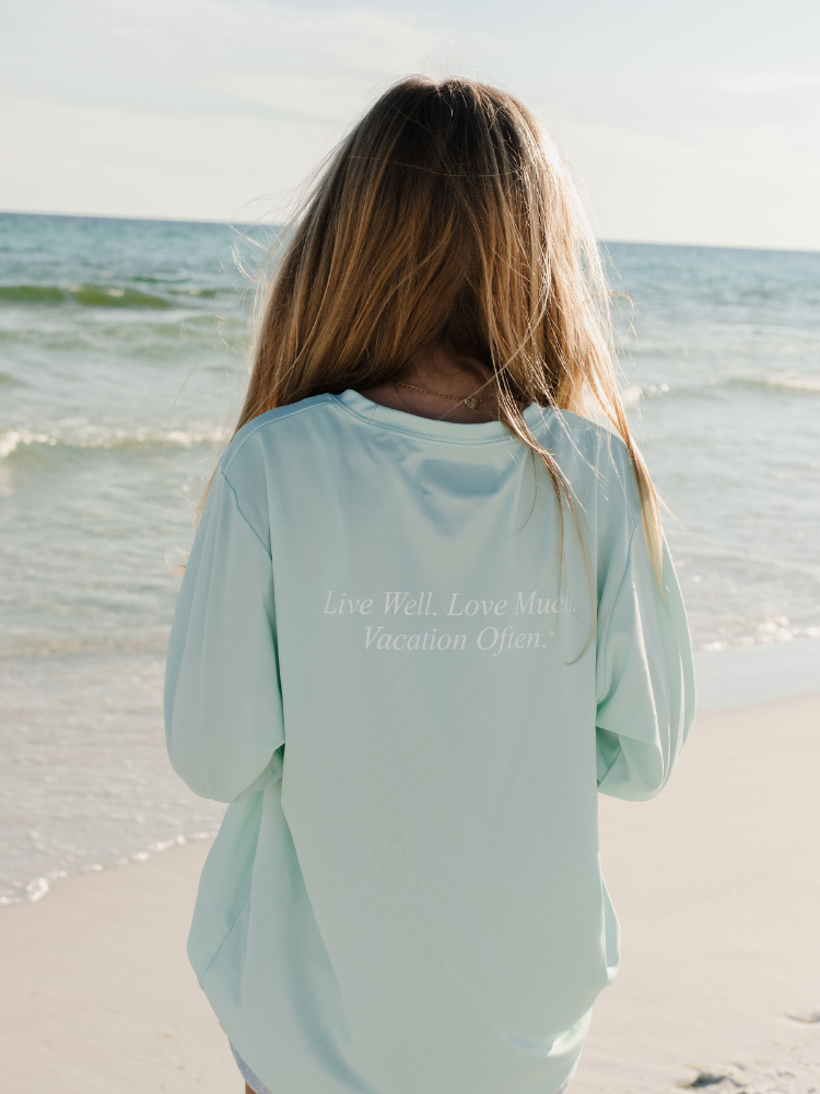 Live Well 30A Classic Logo Youth Sun Long Sleeve T-Shirt