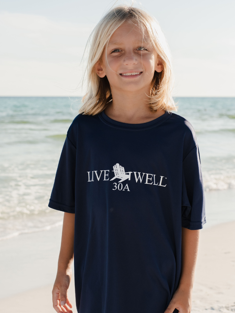 Live Well 30A Classic Logo Youth Sun T-Shirt