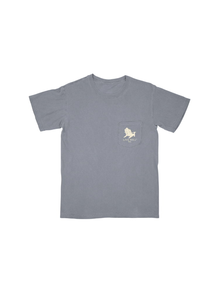 Live Well 30A Holiday Bonfire Pocket T-Shirt