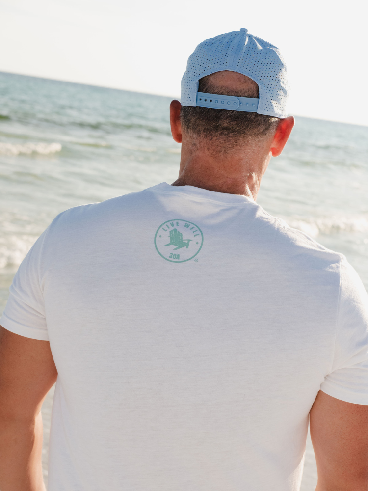 Live Well 30A Watersound Wave Tri-Blend T-Shirt