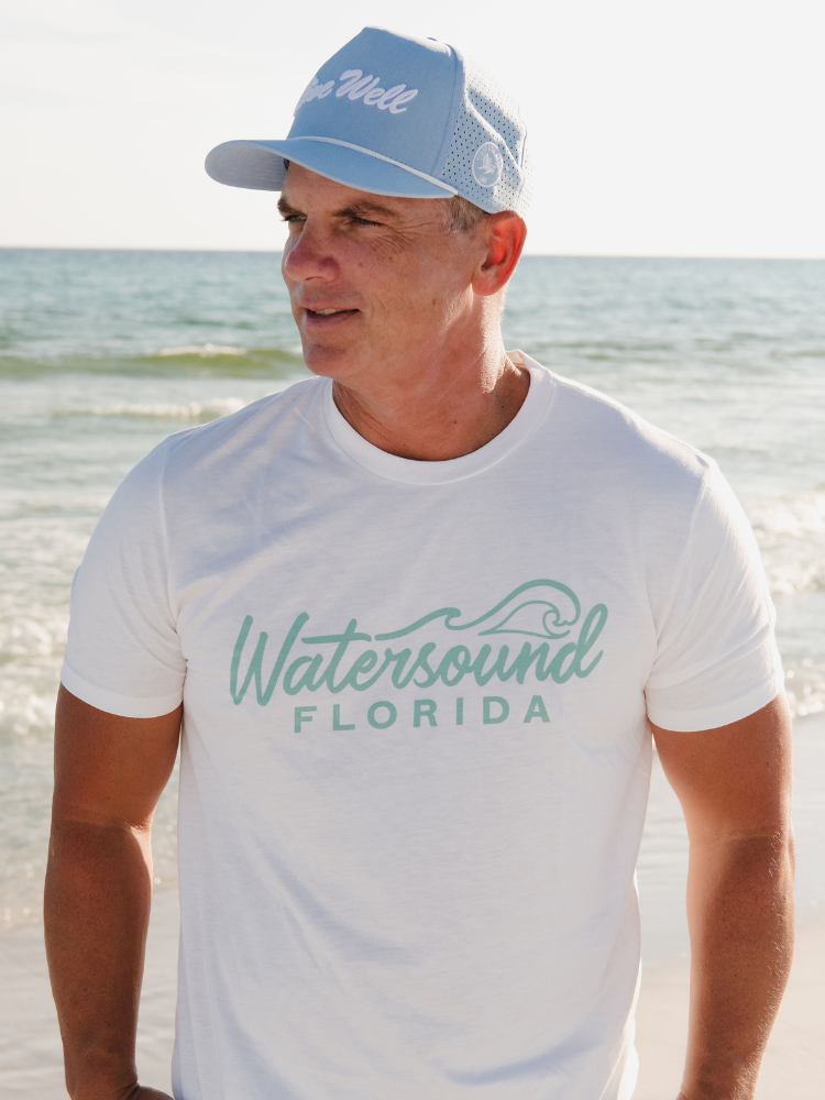 Live Well 30A Watersound Wave Tri-Blend T-Shirt