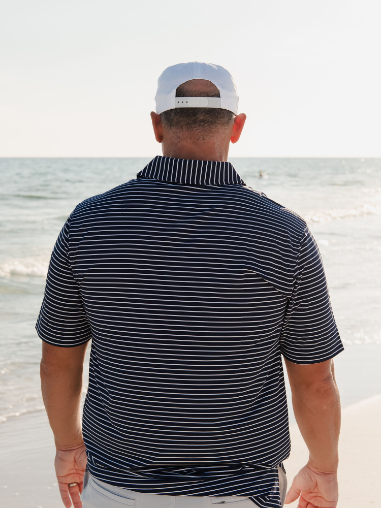 Live Well Chair Thin Striped Polo