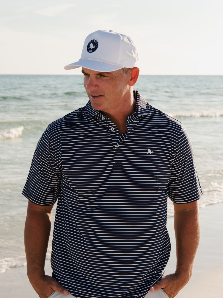 Live Well Chair Thin Striped Polo