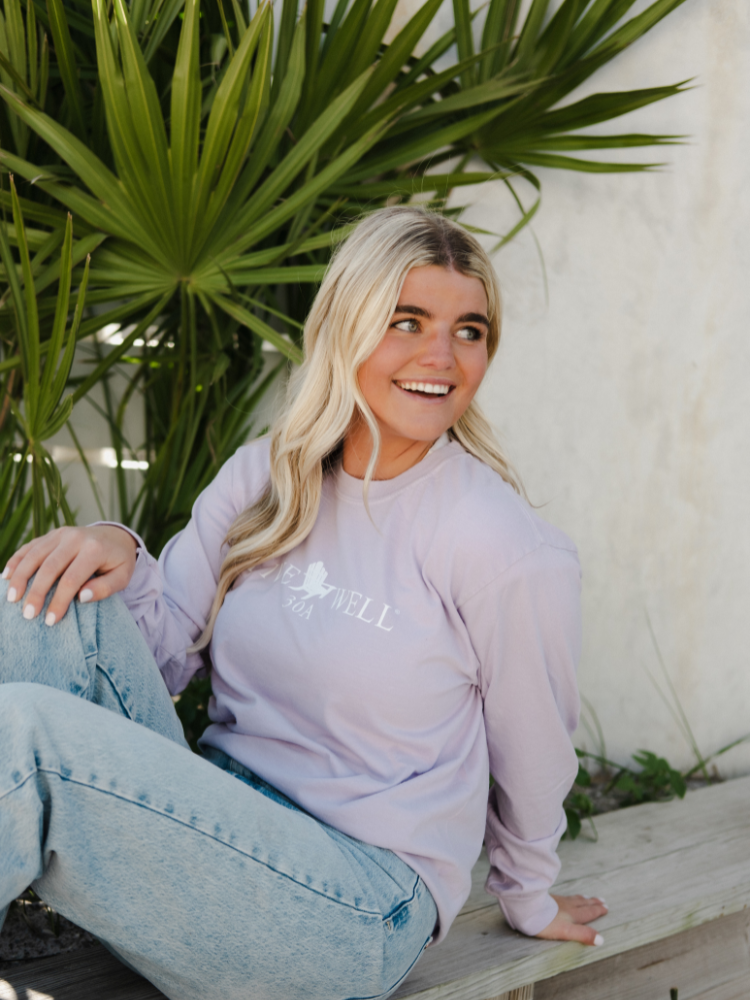 Live Well Classic Logo Comfort Colors Long Sleeve T-Shirt