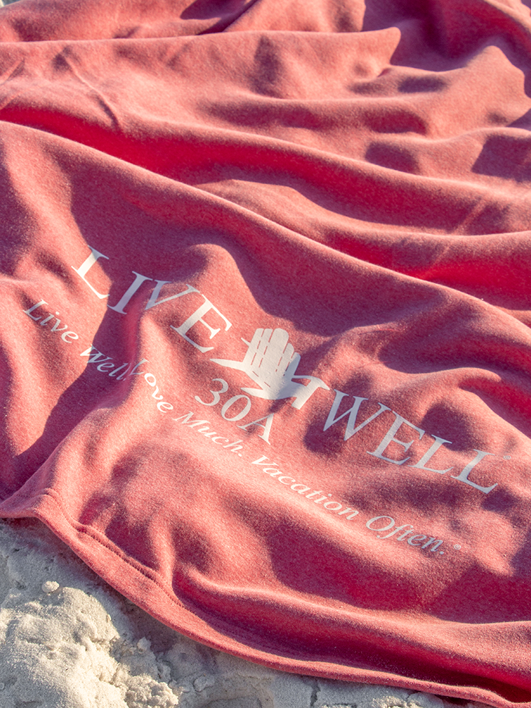 Live Well 30A Classic Logo Blanket