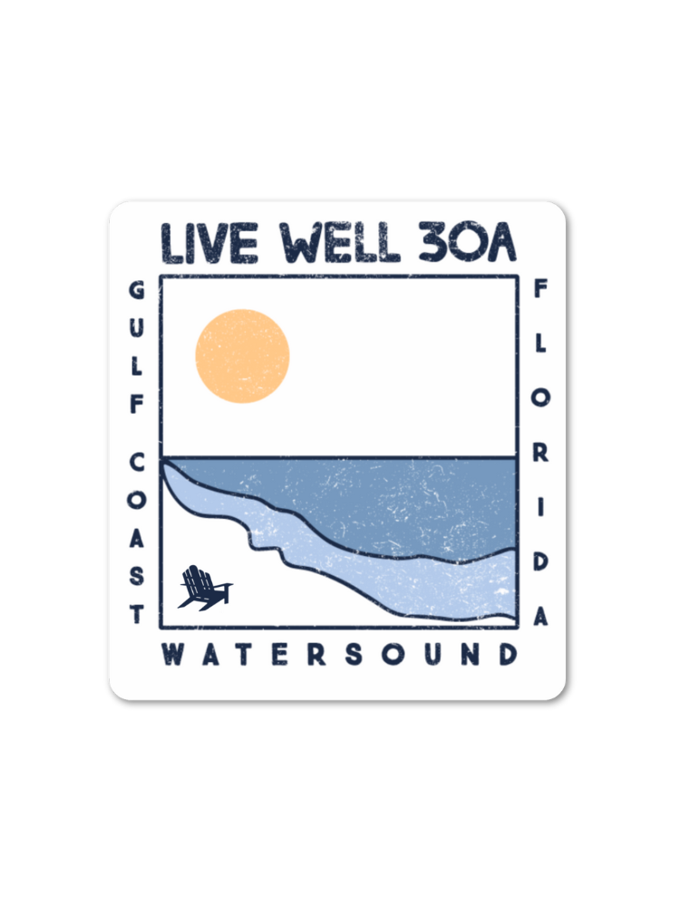 Live Well Watersound Coast Sticker